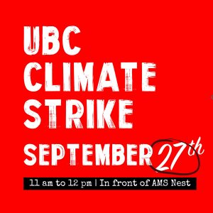 UBC IRES – Statement of Support for Global Climate Strike