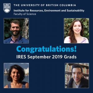 Congratulations to the September 2019 Graduates!