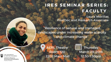 March 29, 2018: IRES Faculty Seminar  Speaker: Laura Morillas