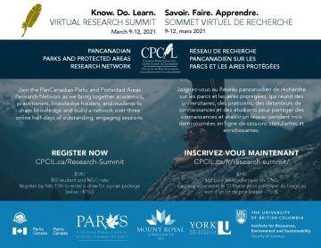 March 9-21: Parks and Protected Areas Research Network Virtual Research Summit