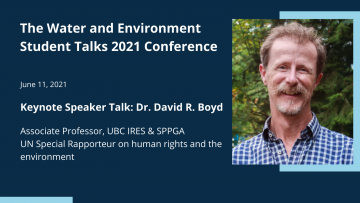 June 11: The Water and Environment Student Talks Conference