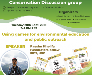 September 28, 2021: Conservation Discussion Group