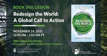 November 24, 2021 | Book Discussion – Redesign the World: A Global Call to Action
