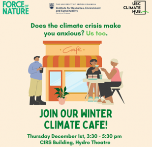 Dec 1, 3:30pm – 5:30pm | Force of Nature x UBC Climate Café