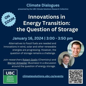 Innovations in Energy Transition: the Question of Storage