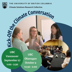 Vancouver Kick Off Event: Climate Solutions Research Collective September 27th